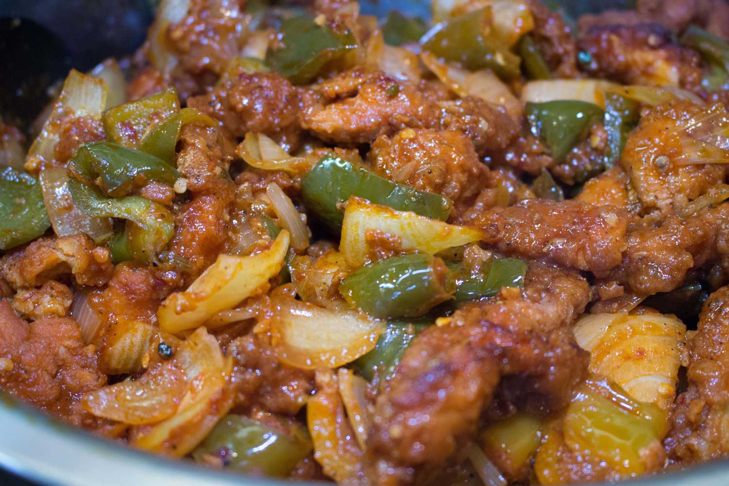 Spicy meat satay dish from Bombay Bistro