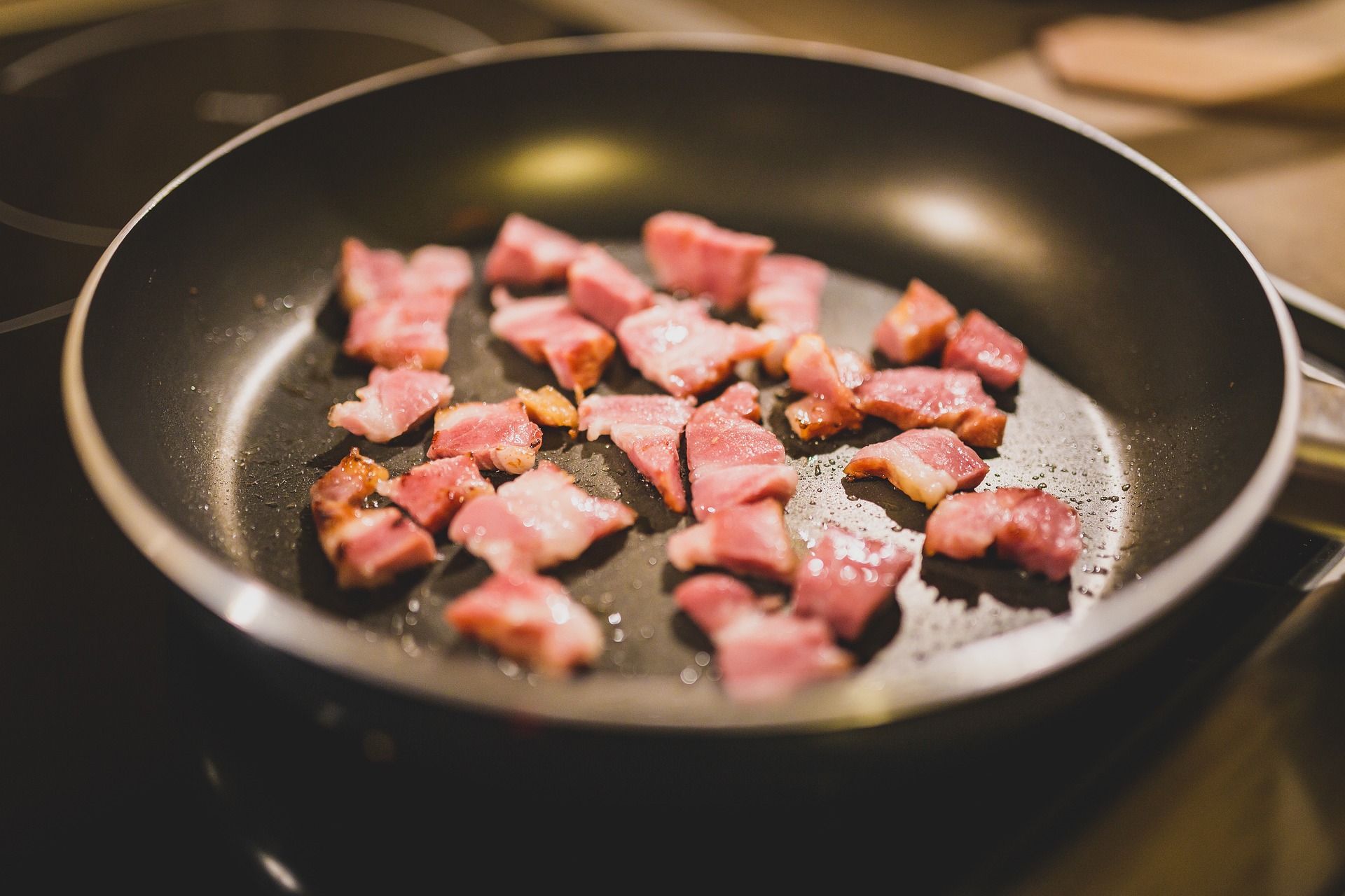 Bacon in a pan