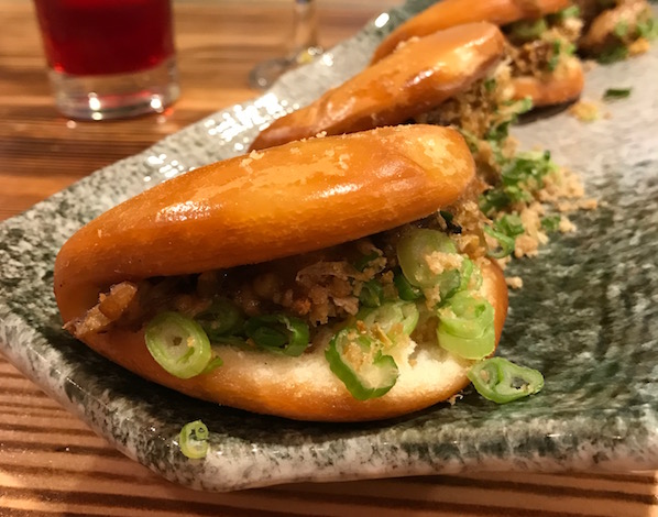 Bao Down's bao sandwiches on a platter