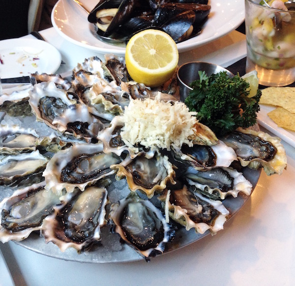 Oyster platter from Fanny Bay Oysters