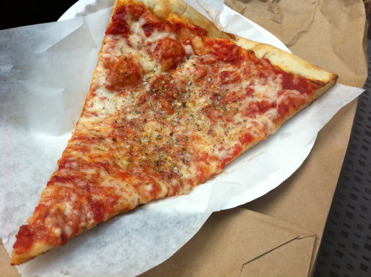 Slice of Rosa's Pizza