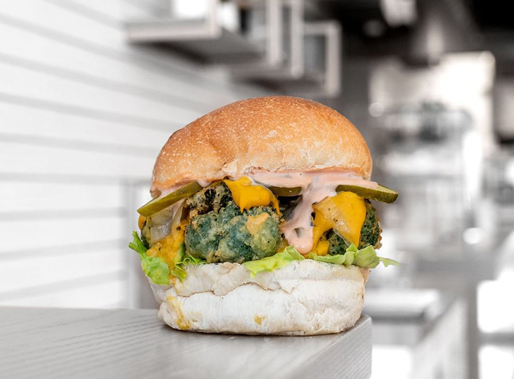 Parka Burger's infamous broccoli burger