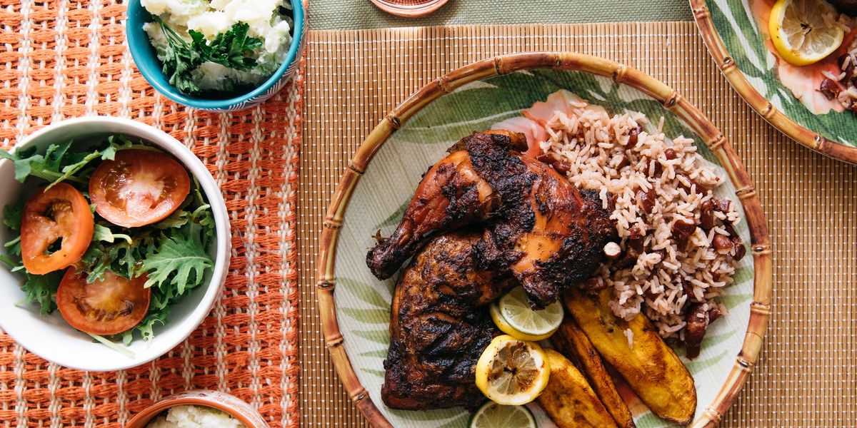 Caribbean food on.a table