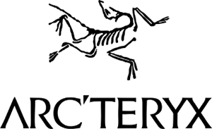 Arc'teryx's logo, an outdoor clothing and equipment shop.
