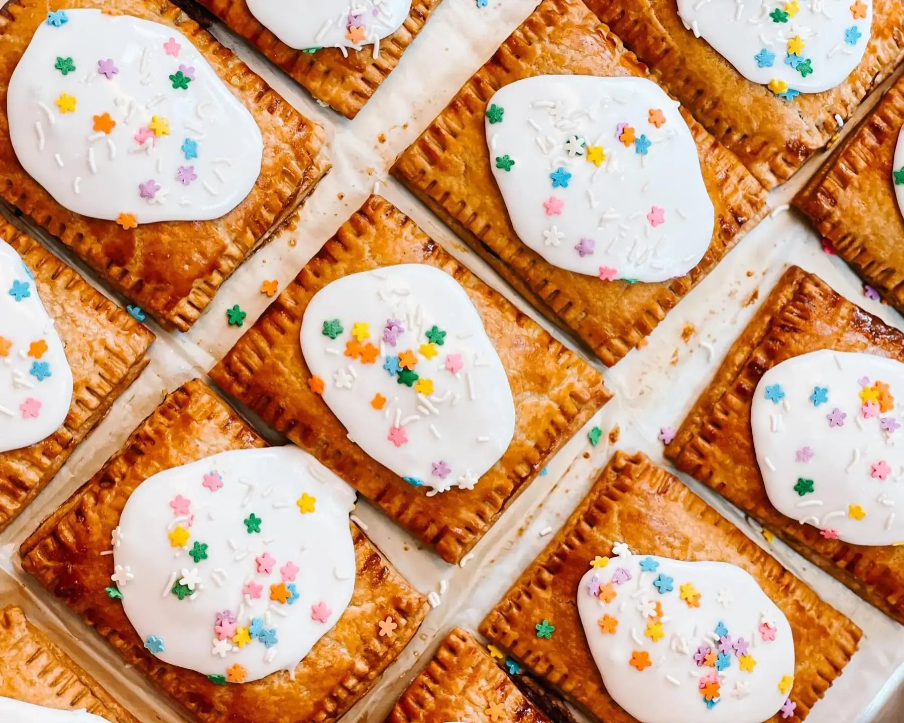 Lucky Lab's poptarts with icing and sprinkles