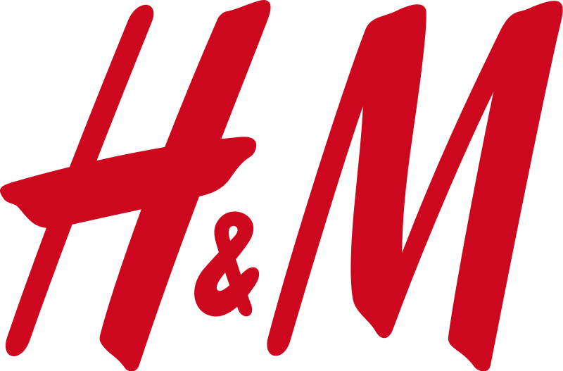 H and M, a clothing brand.