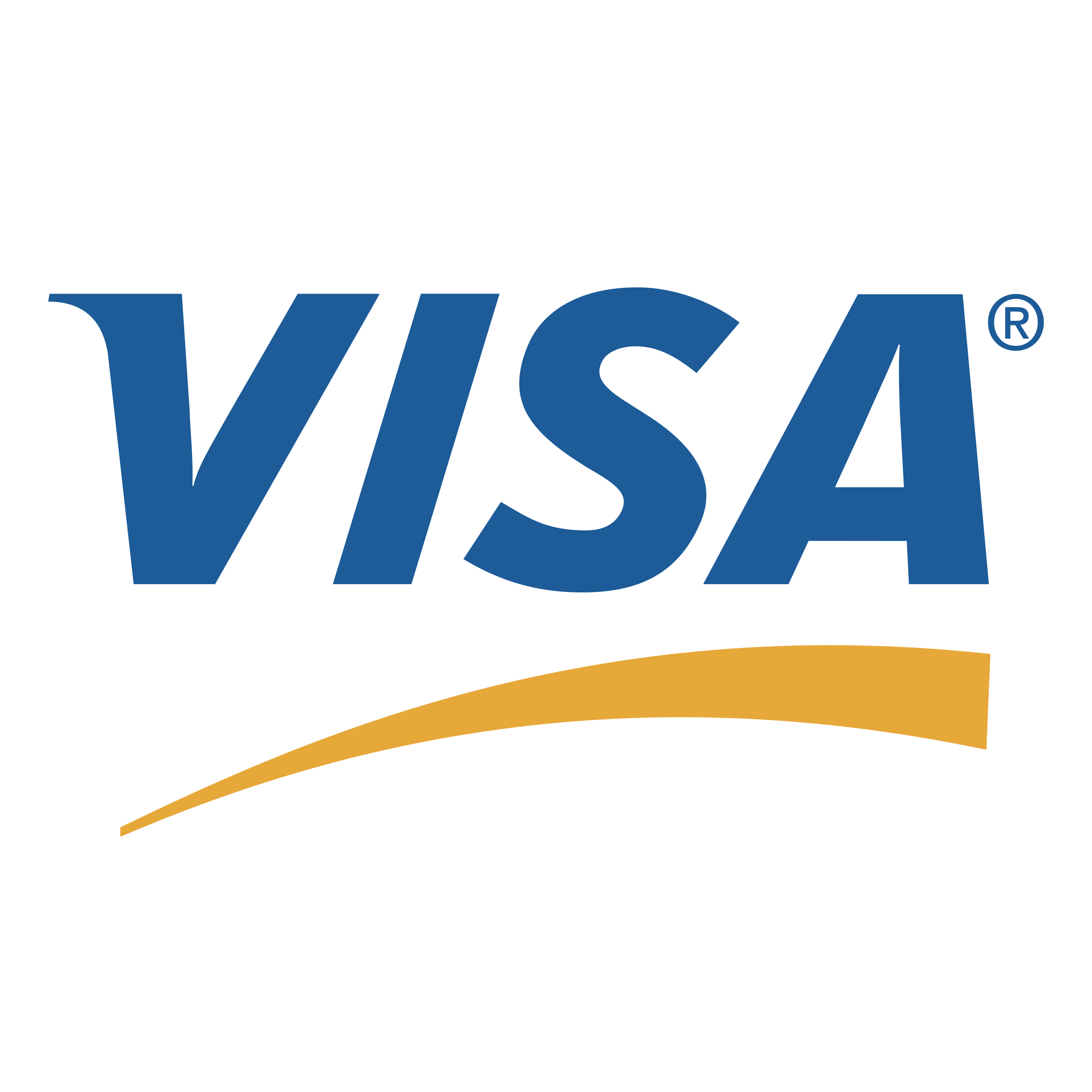 Visa, an American multinational payment card services corporation.