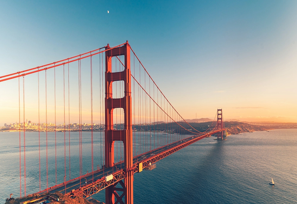 The Golden Gate Bridge in San Francisco